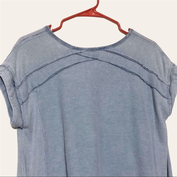 Umgee Draped Thermal Knit Top - Picture 6 of 9